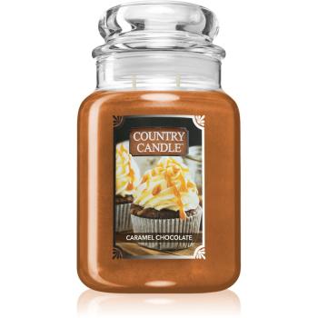 Country Candle Caramel Chocolate lumânare parfumată 680 g
