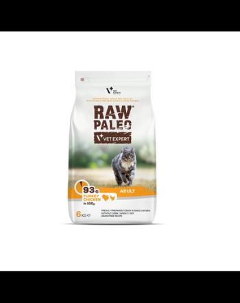 VETEXPERT Raw Paleo Adult Cat Turkey&amp;Chicken 6 kg Hrana pisici adulte