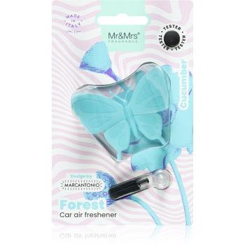 Mr & Mrs Fragrance Forest Cucumber parfum pentru masina (Light Blue Butterfly) 1 buc