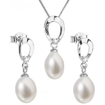 Evolution Group Set luxos din argint cu perle reale Pavona 29029.1(cercei,lănțișor,pandantiv)