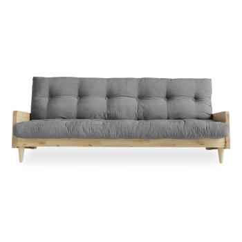 Canapea extensibilă Karup Design Indie Natural/Granite Grey, gri