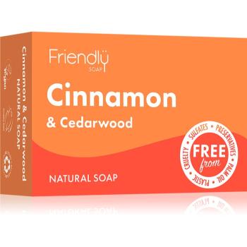 Friendly Soap Natural Soap Cinnamon & Cedarwood săpun natural 95 g