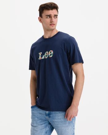 Lee Summer Logo Tricou Albastru