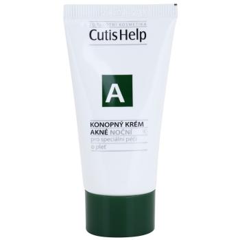 CutisHelp Health Care A - Acne crema de noapte de canepa pentru ten acneic 30 ml