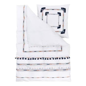 Lenjerie de pat din bumbac percale Westwing Collection Inda, 155 x 220 cm