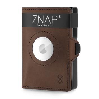 Slimpuro ZNAP Airtag Wallet, 12 carduri, compartiment pentru monede, 8,9 x 1,8 x 6,3 cm (L x Î x l), protecție RFID