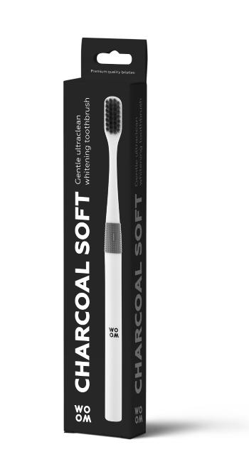 WOOM Periuță de dinți Charcoal Soft - neagră