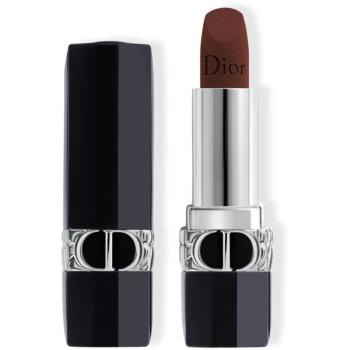 DIOR Rouge Dior ruj cu persistenta indelungata reincarcabil culoare 400 Nude Line Velvet 3,5 g