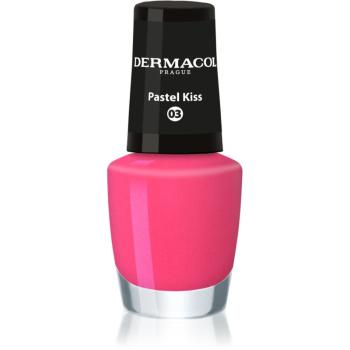 Dermacol Mini lac de unghii culoare 03 Pastel Kiss 5 ml