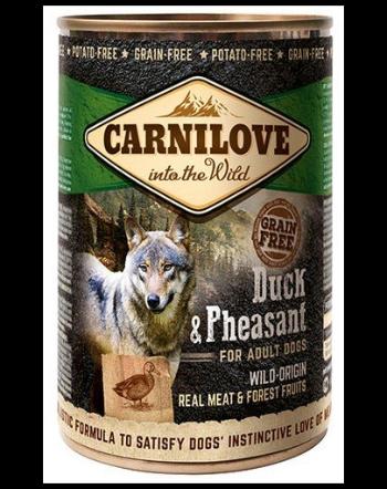 CARNILOVE Wild Meat Duck&amp;Pheasant rață și fazan 400 gr