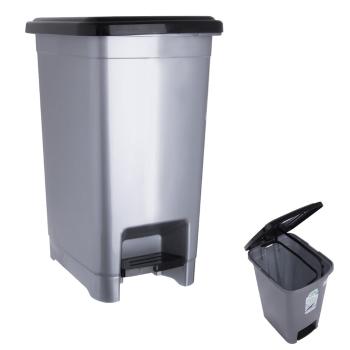 Coș de gunoi cu pedală din plastic 15 l Slim – Orion