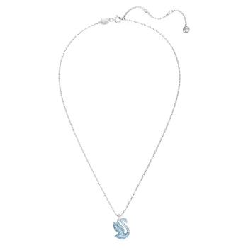 Swarovski Colier fermecător cu o Lebădă albastră Iconic Swan 5660594