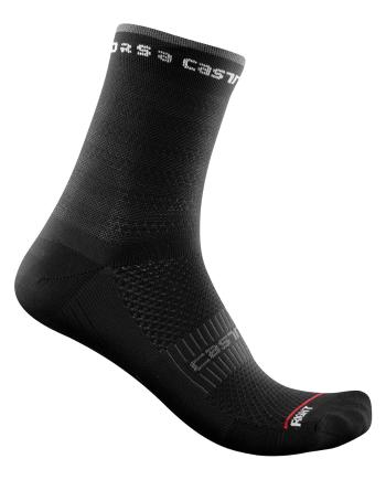 
                 CASTELLI Șosete clasice de ciclism - ROSSO CORSA 11 LADY - negru  
            