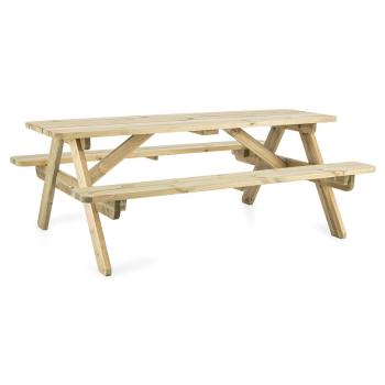 Blumfeldt Picknicker 180, masă de picnic, mobilier de grădină, 32mm, lemn de pin, 45 kg