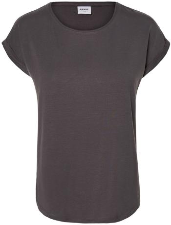 Vero Moda Tricou pentru femei VMAVA PLAIN SS TOP GA NOOS Asfalt S