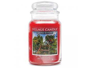 Village Candle Lumânare parfumată din sticlă Lemn de măr (Apple Wood) 602 g