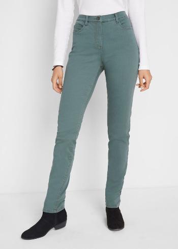 Pantaloni cu model în 5 buzunare, colorați, cu talie comodă, Straight Fit