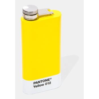 Sticlă de buzunar din oțel inoxidabil 150 ml Yellow 012 – Pantone