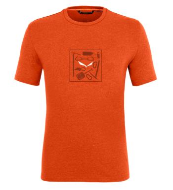 Tricou bărbătesc Salewa Pure Box Dry 28378-4156 portocaliu roșu