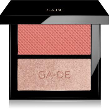 GA-DE Velveteen Blush and Shimmer Duet paletă de farduri pentru obraji culoare 50 Rose And Glow 7.4 g