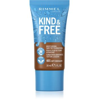 Rimmel Kind & Free machiaj ușor de hidratare culoare 601 Soft Chocolate 30 ml