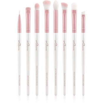 Luvia Cosmetics Prime Vegan All Eye Want set perii machiaj pentru ochi Candy (Pearl White / Rose) 8 buc