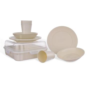 Set serviciu de masă Orion Piknik, plastic, 13 buc