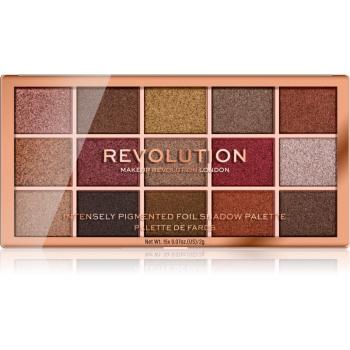 Makeup Revolution Foil Frenzy paleta fard de ochi metalic culoare Fusion 15 x 1.1 g