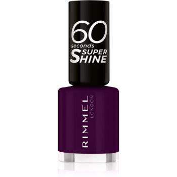 Rimmel 60 Seconds Super Shine lac de unghii culoare 345 Black Cherries 8 ml