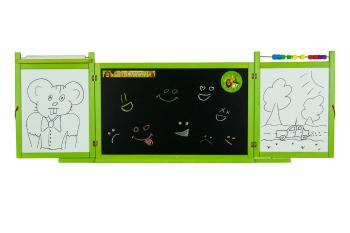Tablă magnetică / de cretă pentru copii pe perete - verde