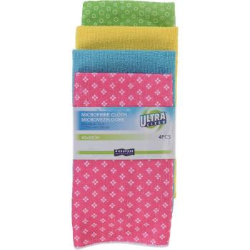 Set lavete din microfibre Ultra Clean 4 buc.,40 x 48 cm