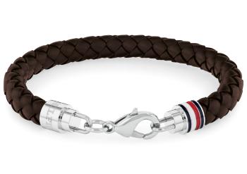 Tommy Hilfiger Brățară elegantă pentru bărbați din piele maro 2790546