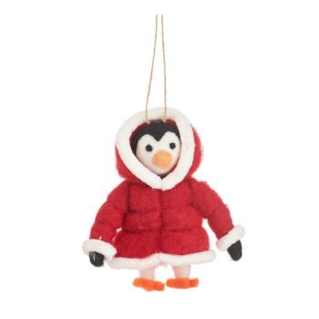 Ornament de Crăciun din lână Penguin – Sass & Belle