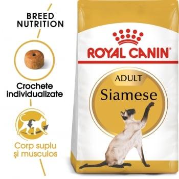Royal Canin Siamese Adult, pachet economic hrană uscată pisici, 2kg x 2