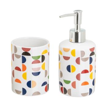 Set de accesorii de baie alb din ceramică – Casa Selección