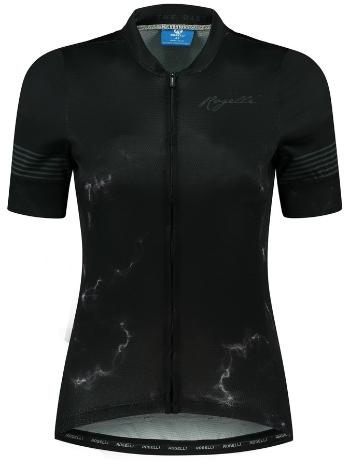 Ciclism feminin jersey Rogelli Marmură negru/gri ROG351502