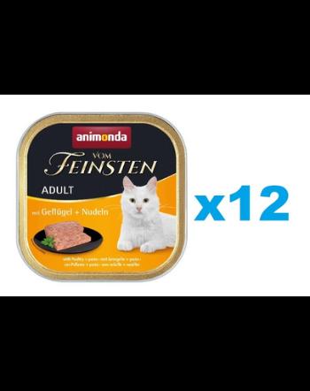 ANIMONDA Vom Feinsten Adult pasare si paste 12x100 g pate pentru pisica