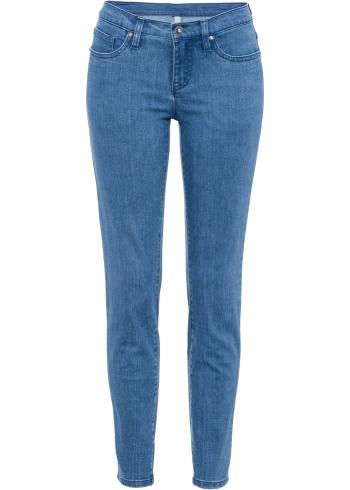 Blugi Skinny cu nasture deco