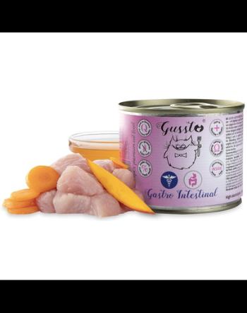 GUSSTO Vet Gastro Intestinal afectiuni gastrice 6x200 g pisici