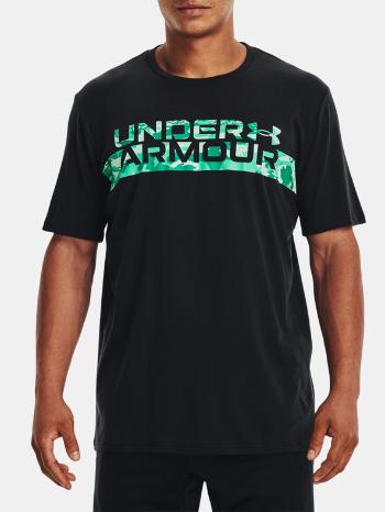 Under Armour UA Camo Chest Stripe SS Tricou Negru