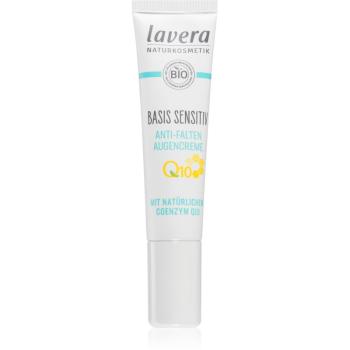 Lavera Basis Sensitiv Q10 crema pentru ochi impotriva cutelor si al sacilor cu coenzima Q10 15 ml