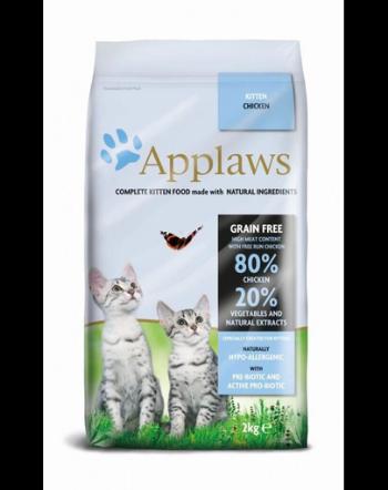 APPLAWS Kitten hrana uscata pentru pisoi, cu pui 6 kg (3x2kg)