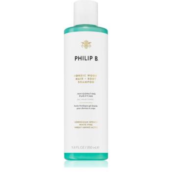 Philip B. White Label Nordic Wood sampon pentru curatare pentru corp si par 350 ml