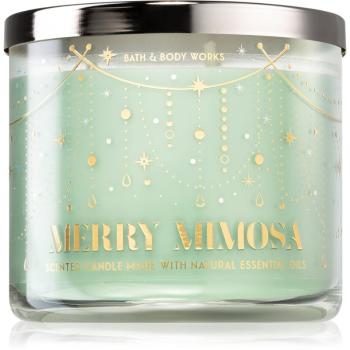 Bath & Body Works Merry Mimosa lumânare parfumată 411 g