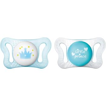 Chicco Physio Micro 0-2 m suzetă Boy-Crown/Text 2 buc