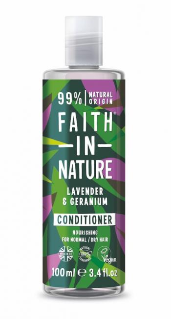 Faith in Nature Balsam nutritiv pentru păr normal până la uscat Lavandă Levandule(Nourishing Conditioner) 100 ml