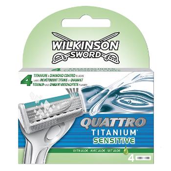 Wilkinson Sword Capete de rezervă Quattro Titanium Bulldog Sensitive4 buc