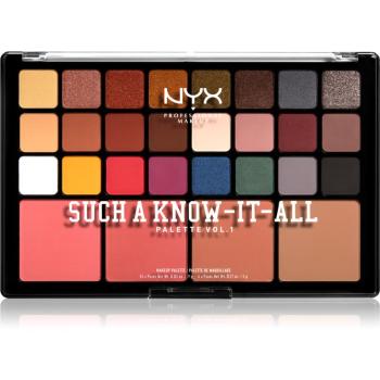 NYX Professional Makeup Such A Know-It-All paleta pentru fata multifunctionala 4 x 5 g + 24 x 0.9 g