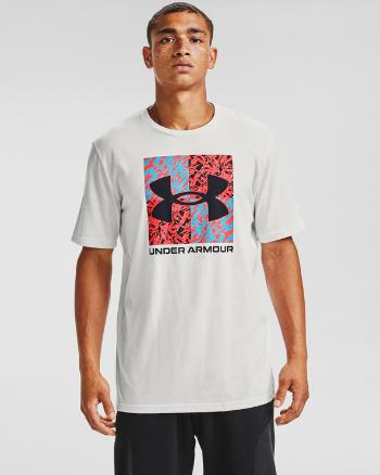 Under Armour Shattered Box Logo Tricou Alb