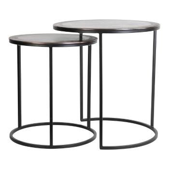 Măsuțe auxiliare  rotunde din metal 2 buc. ø 50 cm Talca – Light & Living